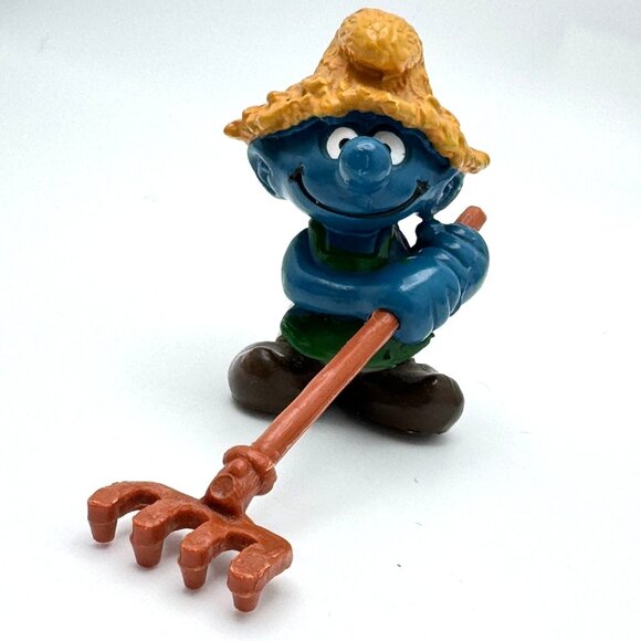 Smurf PVC Figures Set of 7 Schleich Peyo Haymaker Bowler Tennis Smurfette Vtg - Picture 8 of 16